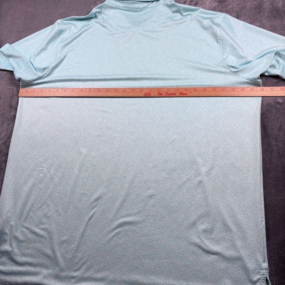 Peter Millar Polo Shirt Mens 2XL Blue Dazed and Transfused Performance Golf XXL - Picture 6 of 14